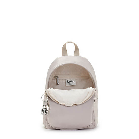 Kipling Delia Compact Metallic Convertible Backpacks Glow Satin | CA 1559NW